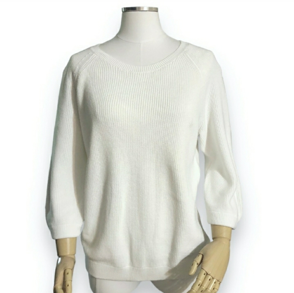 BELFORD Scoop Neck Pima Cotton Sweater